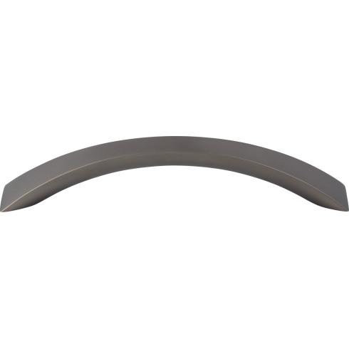 Top Knobs M1577 Crescent Flair Pull 5 1/16 Inch CC Ash Gray