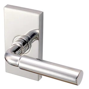 Inox 276 Plaza Lever Handle with Rectangular Rosette