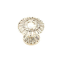 Schaub Swan 1 1/4 inch Cabinet Knob in White Brass
