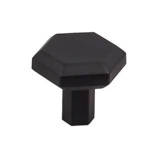 Top Knobs TK792BLK Lydia 1 1/4 inch Knob Black