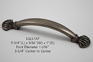 Residential Essentials 10237 Cabinet Pull in Aged Pewter