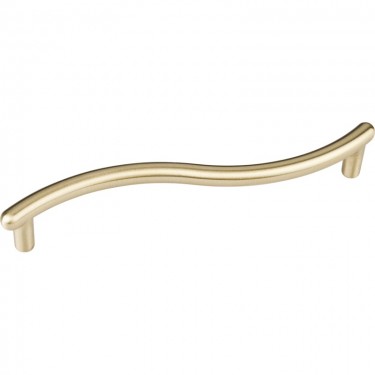 Hardware Resources Capri 128mm CC Curved Cabinet Pull - Brushed Brass