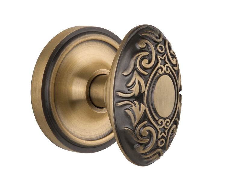 Nostalgic Warehouse Classic Rosette with Victorian Knob - Mortise Lock