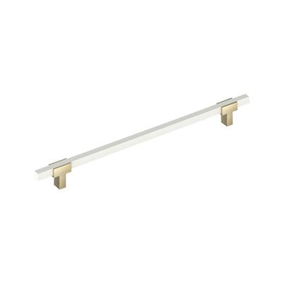 Amerock Urbanite 18 Inch cc Appliance Pull Golden Champagne/White