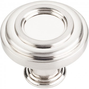 Hardware Resources Ring Lafayette 1-3/8 Inch Cabinet Knob - Satin Nickel