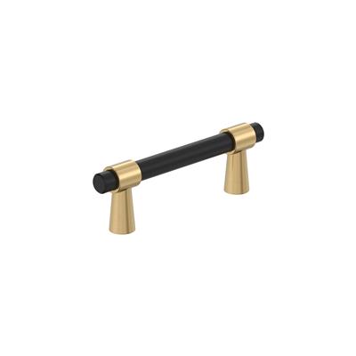 Amerock Mergence 3 Inch cc Cabinet Pull Matte Black/Champagne Bronze