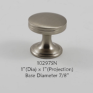Residential Essentials 10297 Cabinet Knob in Satin Nickel