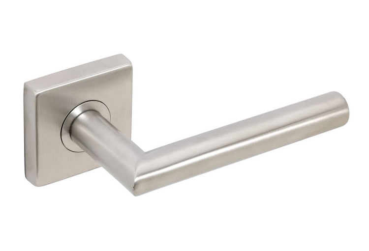 Inox 105 Frankfurt Lever Handle with Square Rosette