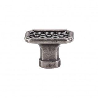 Top Knobs TK205PTA Tower Bridge Knob 1 1/2 Inch Pewter Antique