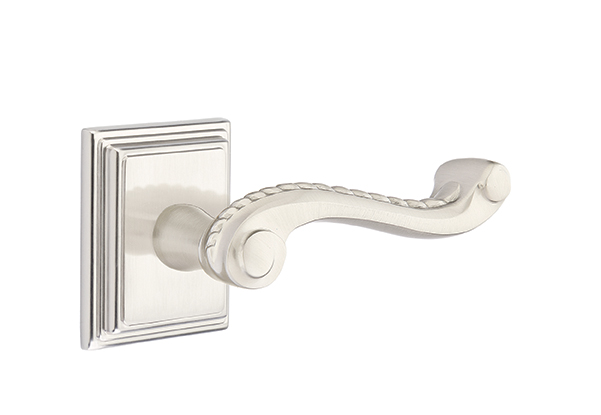 Emtek Rope Lever with Wilshire Rosette