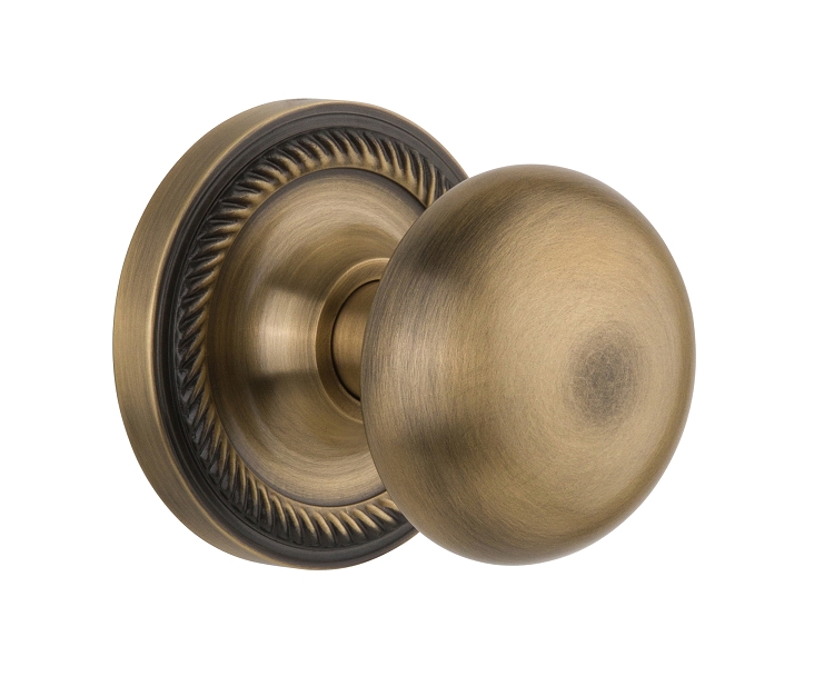 Nostalgic Warehouse Rope Rosette with New York Knob