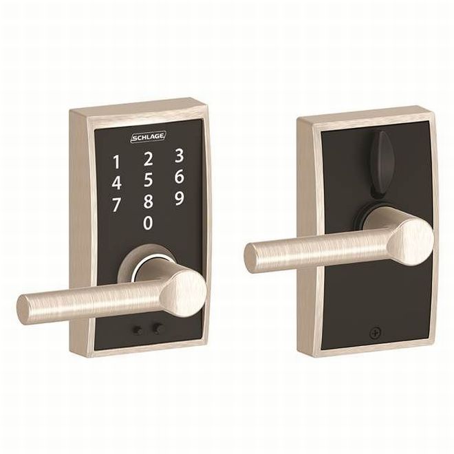 Schlage FE695 Century with Broadway Lever Keyless Touch Entry Auto-Lock