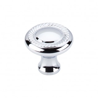 Top Knobs M325 Somerset Swirl Cut 1 1/4 Inch Cabinet Knob Polished Chrome