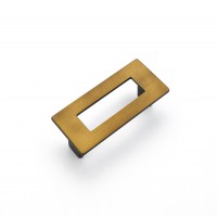 Schaub Finestrino 96mm CC Rectangle Cabinet Pull in Burnished Bronze