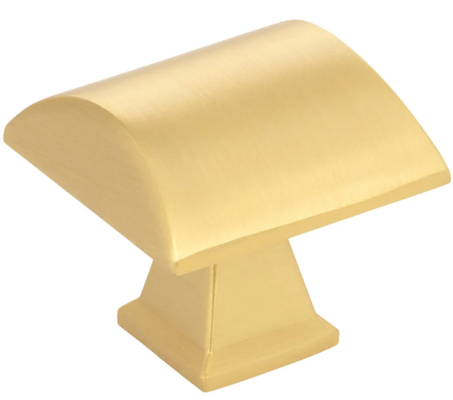 Hardware Resources 1-1/4" Brushed Gold Roman Cabinet Knob