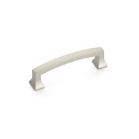 Schaub Menlo Park Arched Pull 3 1/2 inch cc Satin Nickel