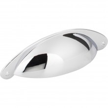 Hardware Resources Lyon 3 inch CC Cup Pull in Polished Chrome