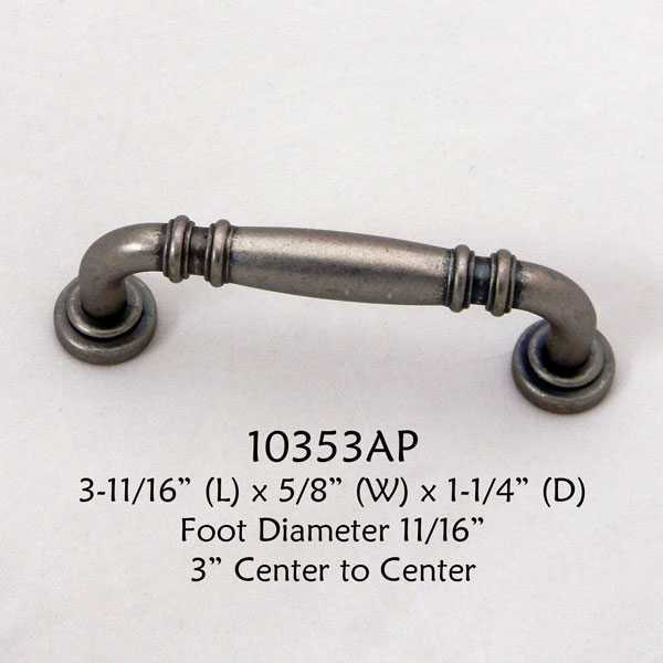 Residential Essentials 10353 Antique Pewter Cabinet Pull