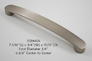 Residential Essentials 10344 Satin Nickel Cabinet Pull