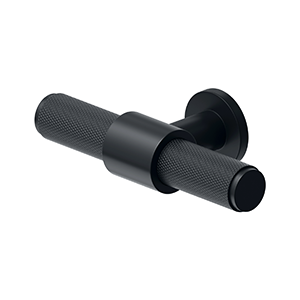 Deltana 3 1/4 Inch Knurled Pull, Paint Black