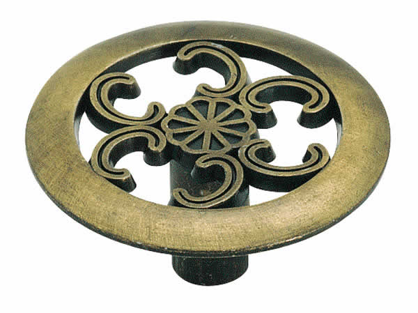 Allison AL890ABS - 1 1/2 Inch Antique Brass Cabinet Knob