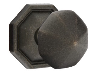 Emtek Lost Wax Octagon Knob with Style 15 Rosette