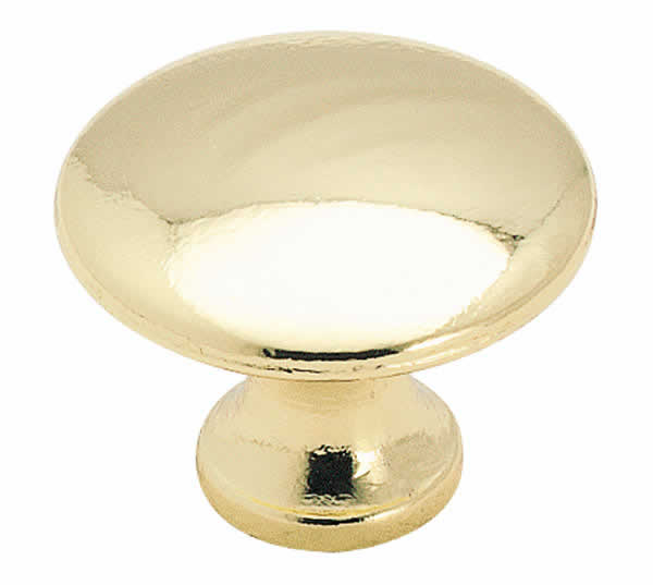Allison AL255PB - 1 1/4 Inch Polished Brass Cabinet Knob