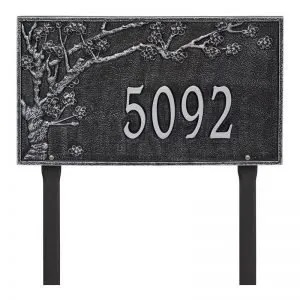 Whitehall Personalized Spring Blossom Plaque - Estate - Lawn - 1 Line