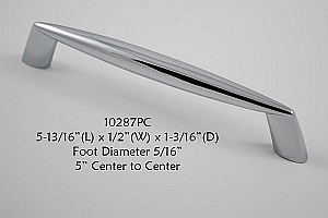 Residential Essentials 10287 Cabinet Pull in Polished Chrome