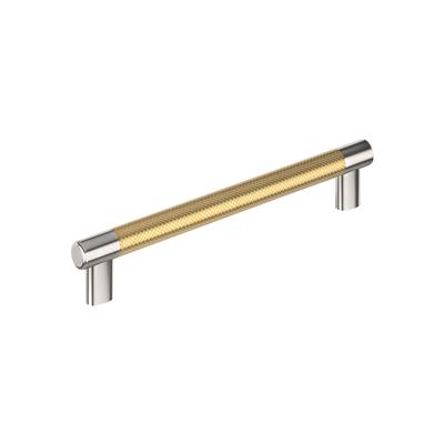 Amerock Esquire 8 Inch cc Cabinet Pull Polished Nickel/Champagne Bronze