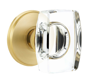 Emtek Windsor Crystal Knob with Watford Rosette