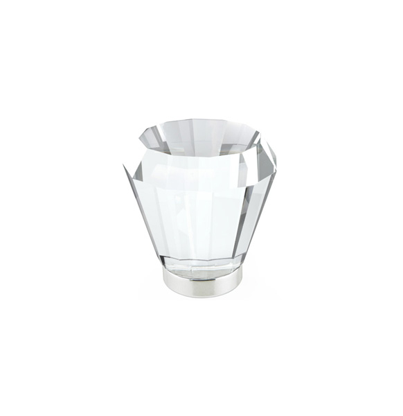 Emtek Brookmont 1 1/4 Inch Clear Cabinet Knob