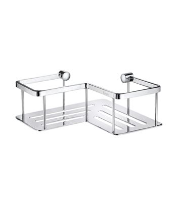 Smedbo Sideline Collection Design Corner Basket - Polished Chrome