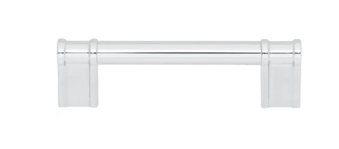 Top Knobs TK3382PC Newburn 3 3/4 Inch Pull Polished Chrome