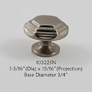 Residential Essentials 10322 Cabinet Knob in Satin Nickel