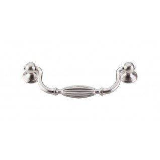 Top Knobs M1789 Tuscany Drop Pull Small 5 1/16 Inch CC Brushed Satin Nickel