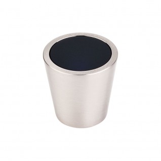 Top Knobs TK129BSN Black Crystal Center Knob 1 1/16 Inch Brushed Satin Nickel
