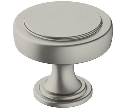 Amerock 1 1/2 in (38mm) Diameter Knob Satin Nickel