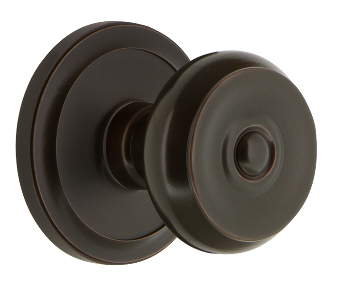 Grandeur Circulaire Rosette with Bouton Knob