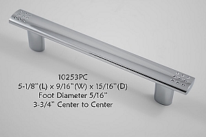 Residential Essentials 10253 Cabinet Pull in Polished Chrome