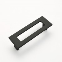 Schaub Finestrino 128mm CC Rectangle Cabinet Pull in Matte Black