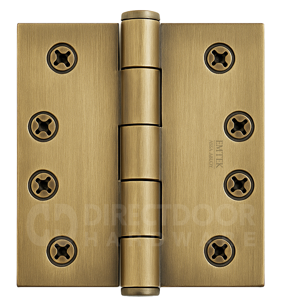 Emtek 4.5 Inch Solid Brass Heavy Duty Door Hinges with Square Corners (pair)