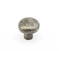Schaub Cast Bronze Mountain 1 5/8 inch Cabinet Knob in Dark Pewter