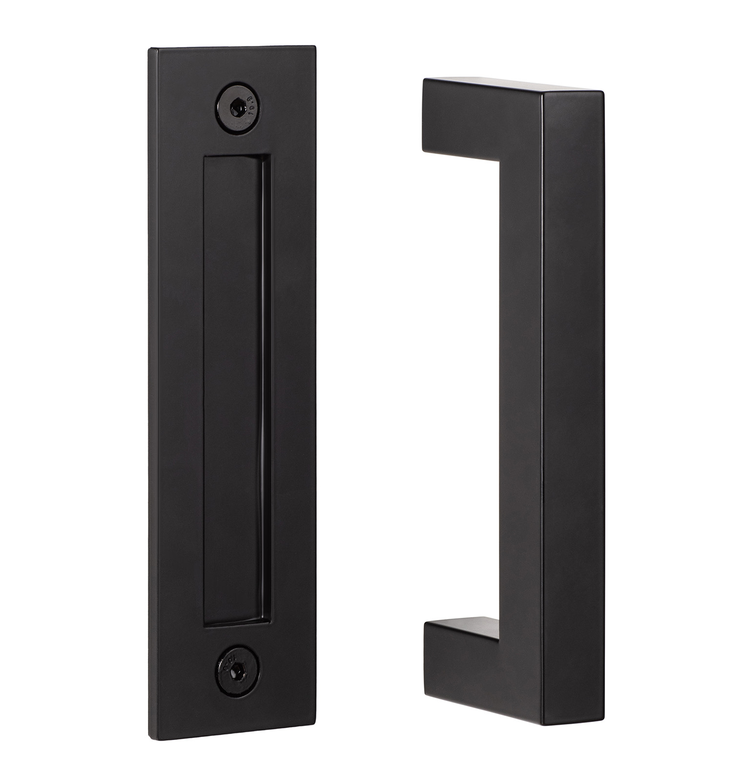 Sure-Loc Square Bar Door Handle with Flush Mounted Handle