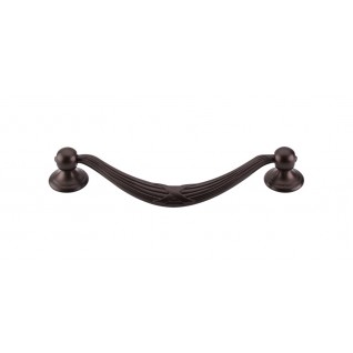 Top Knobs M934 Ribbon & Reed Drop Pull 5 1/16 Inch CC Oil Rubbed Bronze