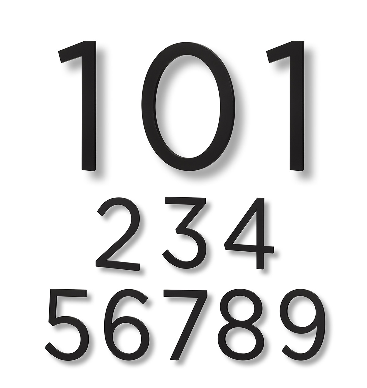 Sure-loc 6 Inch Aluminum Floating House Numbers