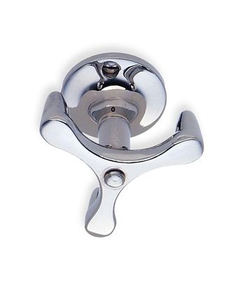 Beslagsboden Classic Multi Triple Spinning Hook - Polished Chrome