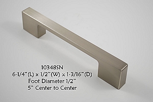 Residential Essentials 10348 Satin Nickel Cabinet Pull