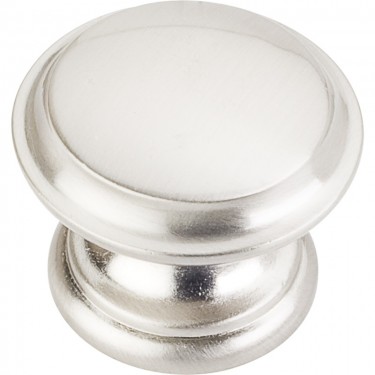 Hardware Resources Cordova 1-3/8 Inch Cabinet Knob- Satin Nickel