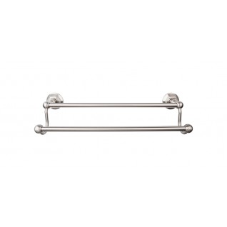 Top Knobs ED9BSNB Edwardian 24 inch Double Towel Bar Brushed Satin Nickel